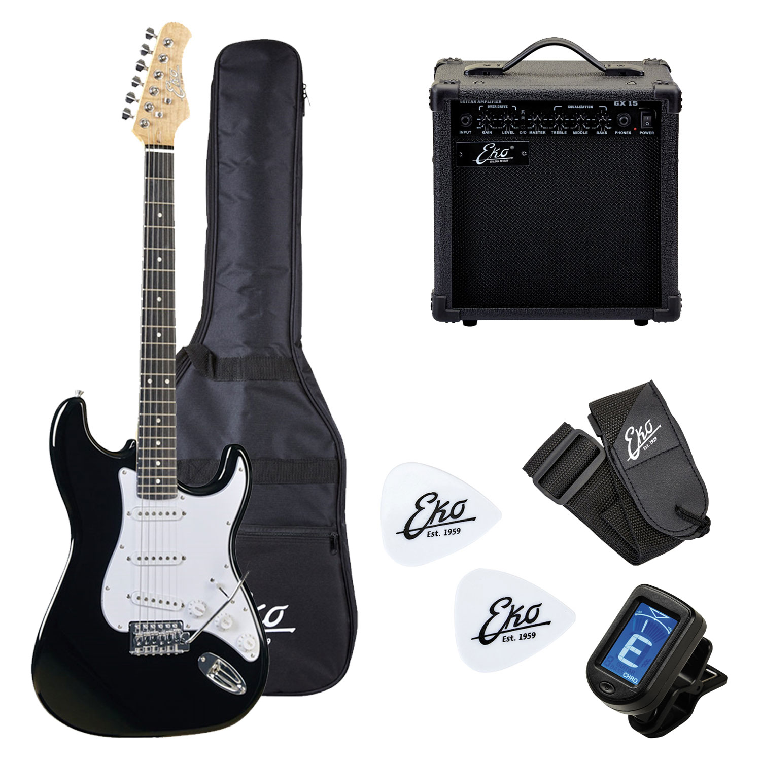 Eko Guitars EG11 Black Pack