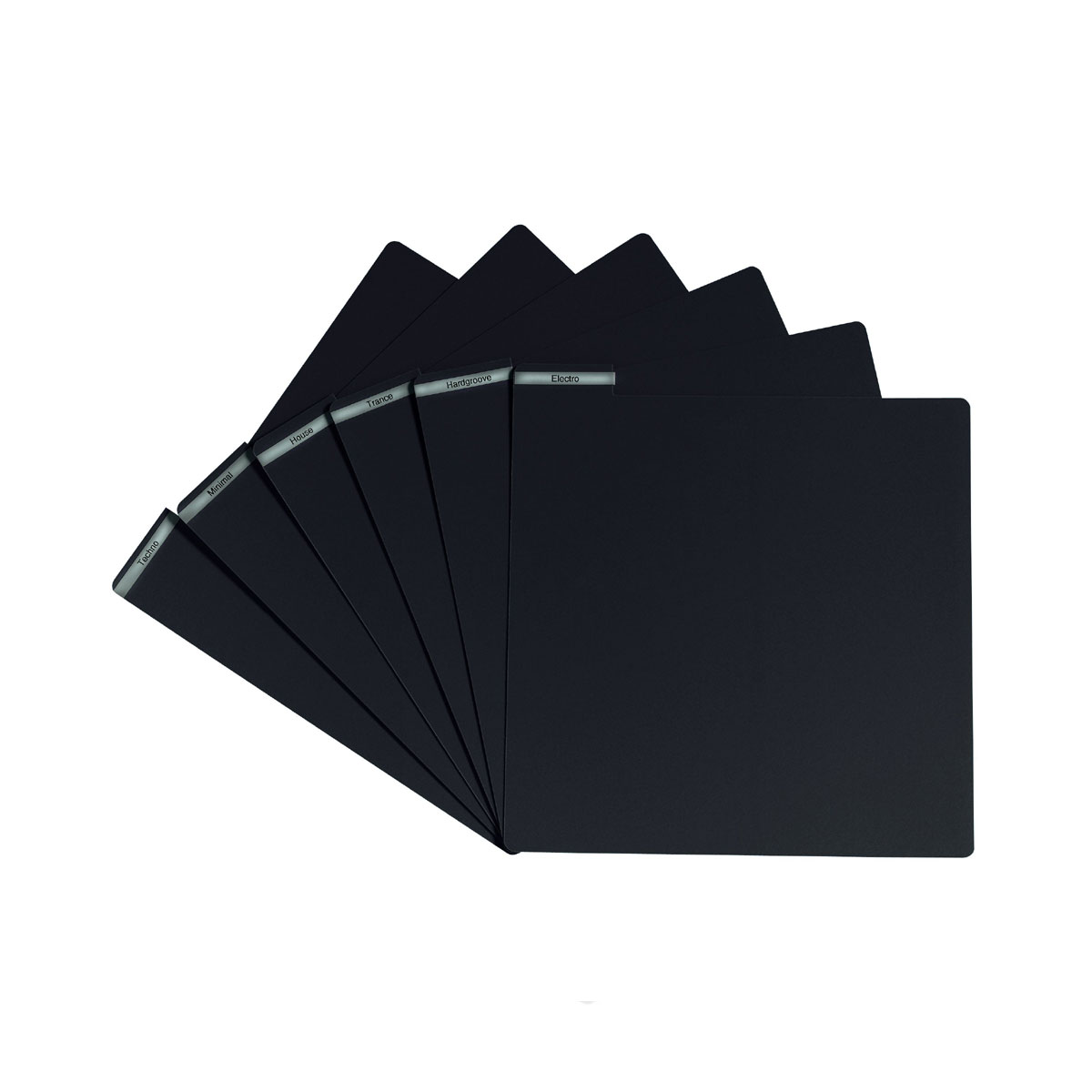 Glorious Vinyl Dividers Black Set 6 Pcs