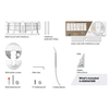 Vogel's TVM 7655 White
