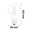 Avide LED Filament Globe 8W E27 360° 4000K