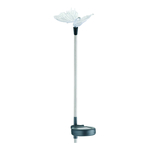Entac Garden Solar Lamp 34cm Stainless Steel Butterfly
