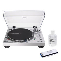 Audio Technica AT-LP120X/HS6 Silver Bundle