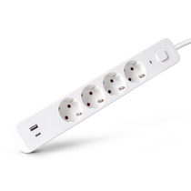 Entac Socket Extension Cord D2 4 Sockets with Switch 1.5m