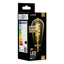 Avide LED Soft Filament ST58 4W E27 360° 2700K