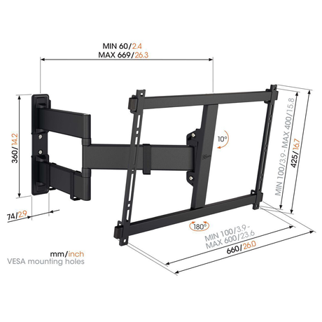 Vogel's TVM 3843 Black