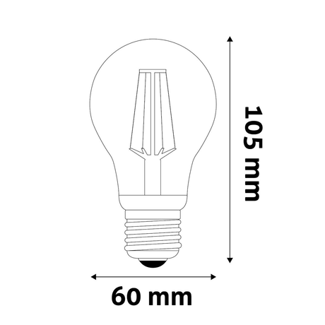 Avide LED Filament Globe 8W E27 360° 4000K
