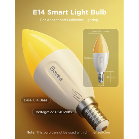Govee Smart LED Light Bulb 2-Pack B600C