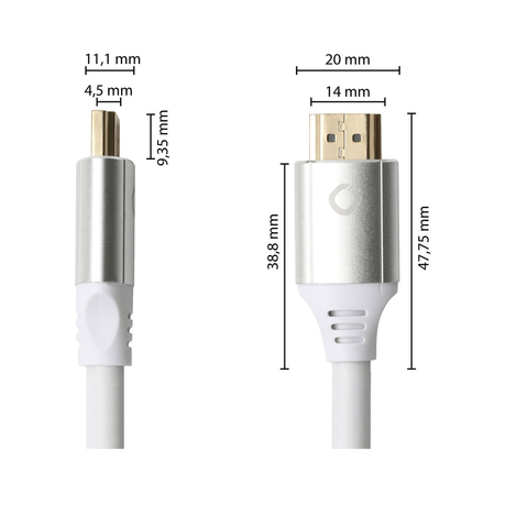 Oehlbach Black Magic MKII White 1.5m