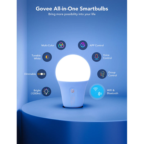 Govee Smart LED Light Bulb WiFi & Bluetooth 1200lm H6009