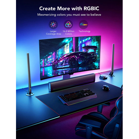 Govee RGBIC Wi-Fi Gaming Light Bars H6047