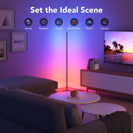 Govee RGBICW Smart Corner Floor Lamp H6076