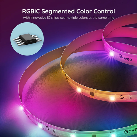 Govee RGBIC Basic Wi-Fi + Bluetooth LED Strip Lights H618C