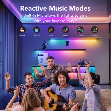 Govee RGBIC Wi-Fi + Bluetooth LED Strip Lights H619Z
