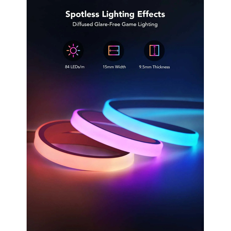 Govee RGBIC LED Neon Rope Lights for Desks H61C3