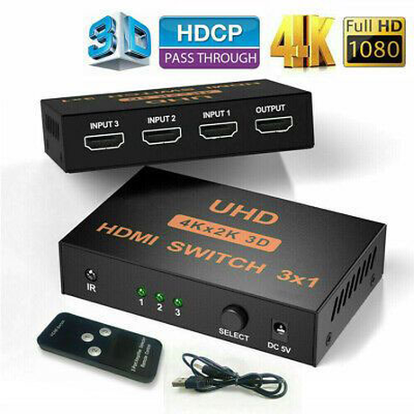 ATC Electronics HDMI Switch Μεταλλικό 3in/1out