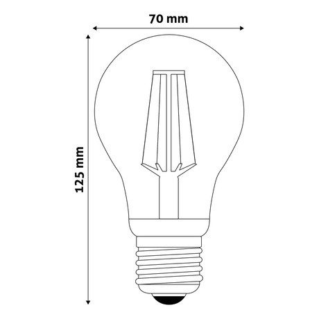 Avide LED Filament Globe 10.5W E27 360° 2700K