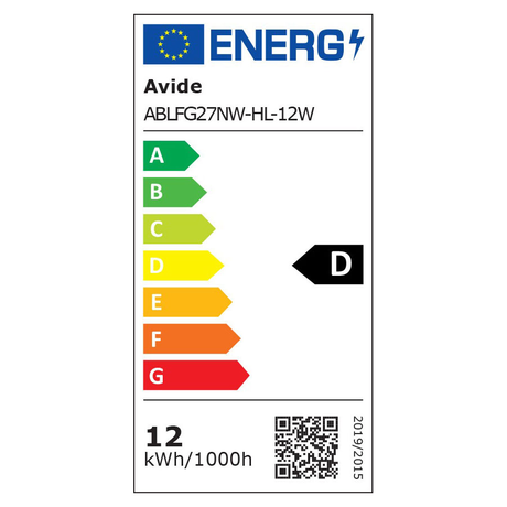 Avide LED Filament Globe 12W E27 A65 360° 4000K