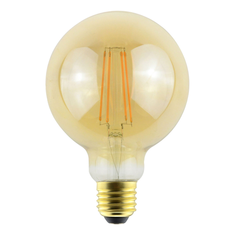 Avide LED Filament Globe G95 7W Dimmable/Amber E27 360° 2500K