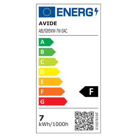 Avide LED Filament Globe G95 7W Dimmable/Amber E27 360° 2500K