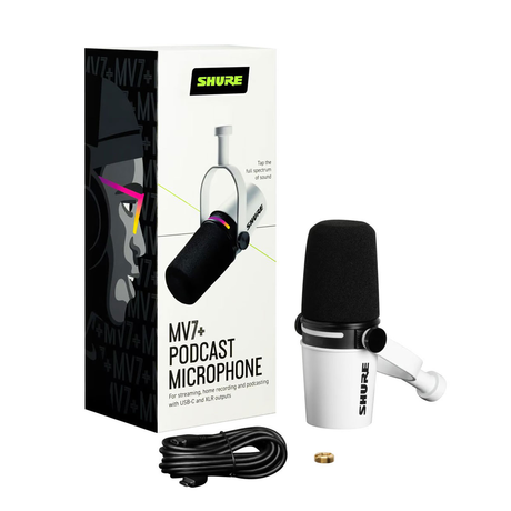 Shure MV7+ White