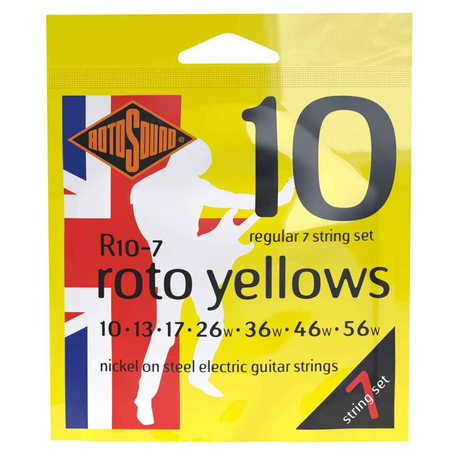 Rotosound R10-7 Roto Yellows 7-string 10-56
