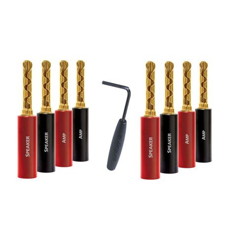 AudioQuest SureGrip-100 BFA/Banana Gold Plated (8 pcs)