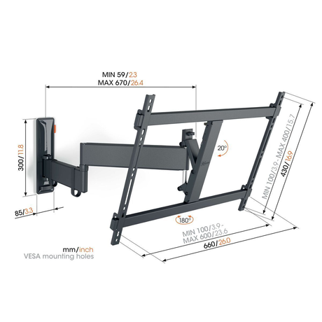 Vogel's TVM 3643 Black