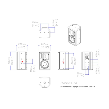 Martin Audio Blackline X8 Black