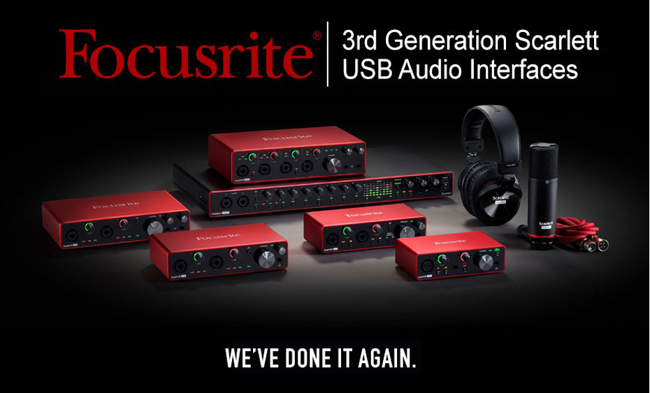 Focusrite 3rd Generation Scarlett Audio Interfaces image